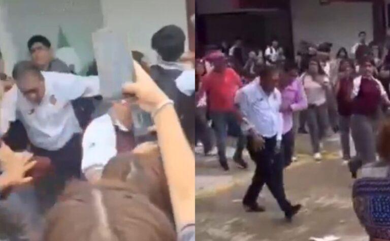 Video: Alumnos golpean al director del Cetis 78 de Altamira, Tamaulipas