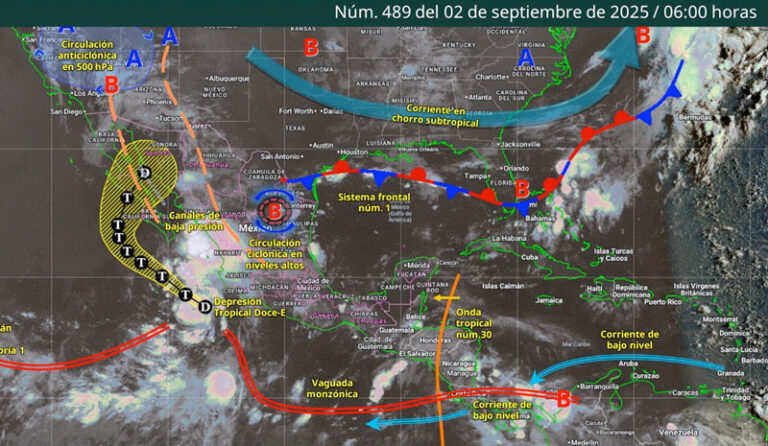 Se prevén lluvias y tormentas vespertinas en #Oaxaca por onda tropical 30