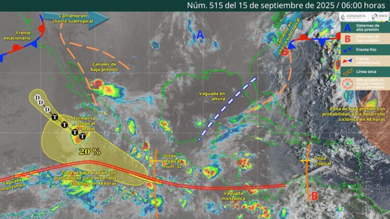 Prevén lluvias y tormentas fuertes en algunas regiones de #Oaxaca para este lunes