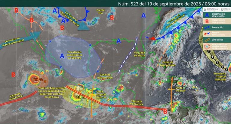 Se prevén lluvias de intensidad variable para este viernes en Oaxaca