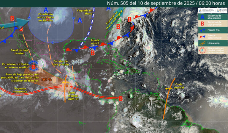 Continuará tiempo lluvioso en la mayor parte de Oaxaca