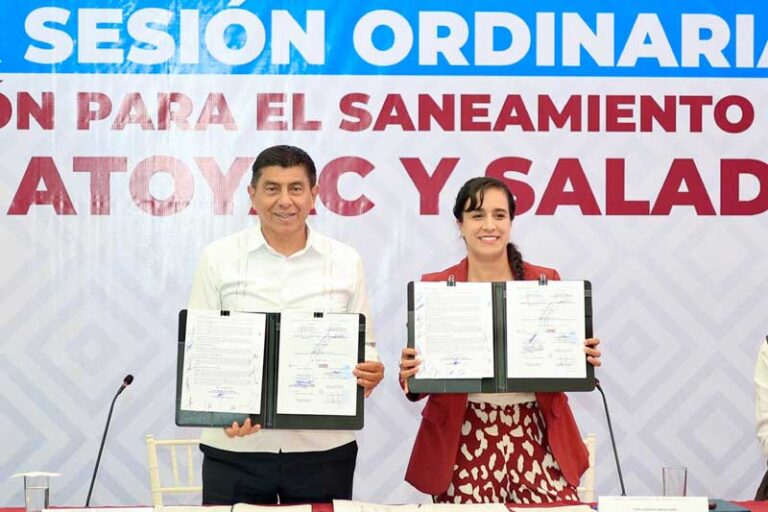 Firma Salomón Jara convenio con ayuntamientos para interconectar plantas de aguas residuales y sanear ríos Atoyac y Salado