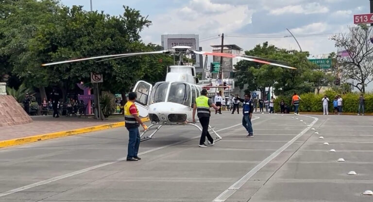 Realizan traslado aéreo directo al Hospital Dr. Aurelio Valdivieso de persona proveniente de Santiago Amoltepec