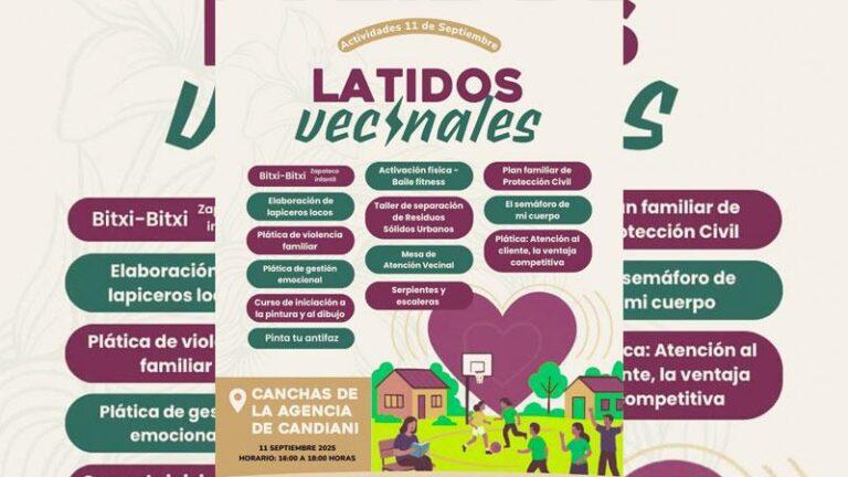 Latidos Vecinales acerca talleres, juegos y servicios a la agencia de Candiani