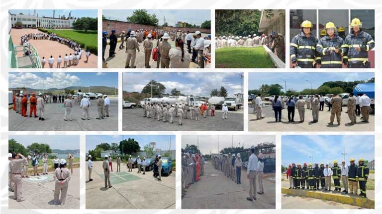 Instalaciones de Pemex en Oaxaca, Guerrero y Michoacán participan en el Segundo Simulacro Nacional 2025