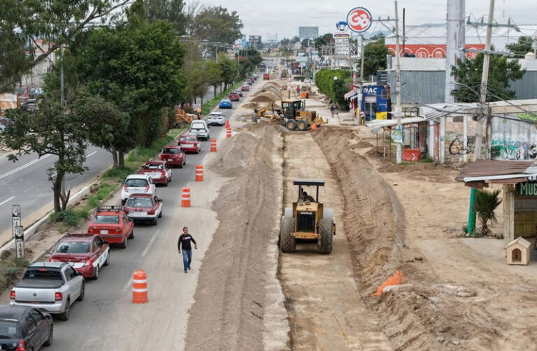Avanzan trabajos en la terminal del BinniBus en Viguera; será moderna y operativa