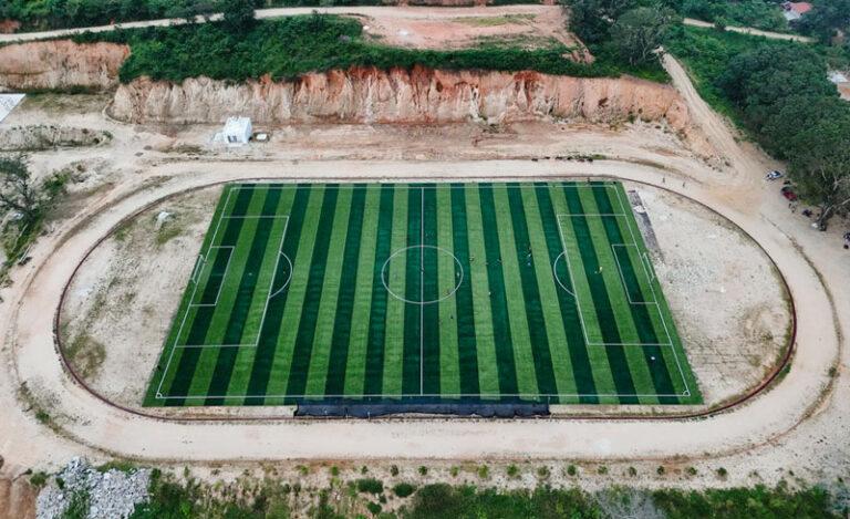 Avanza SIC en la construcción del multideportivo en Santos Reyes Nopala