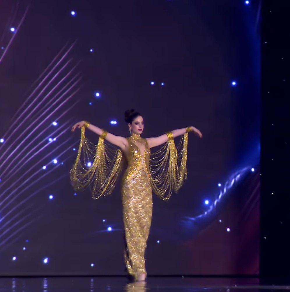 Fátima Bosch conquista la preliminar de Miss Universe 2025 con vestido de gala de ensueño