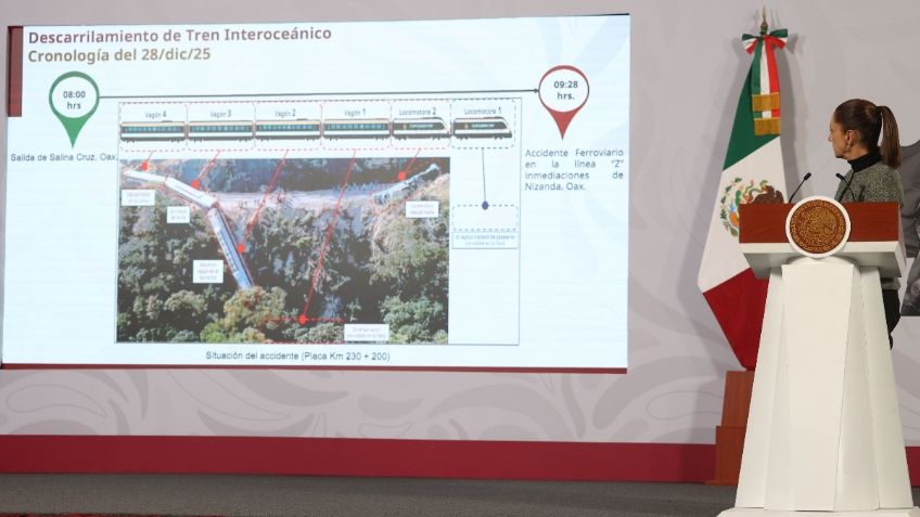 Sheinbaum viajará a Oaxaca para reunirse con familiares de víctimas del descarrilamiento del Tren Interoceánico