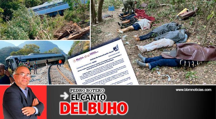 *13 muertes; “Ya cuando se descarrile el Tren, es otro PEDO” *El descarrilamiento de la 4T y de México *La realidad superó al “Día de los inocentes” – Pedro Botero