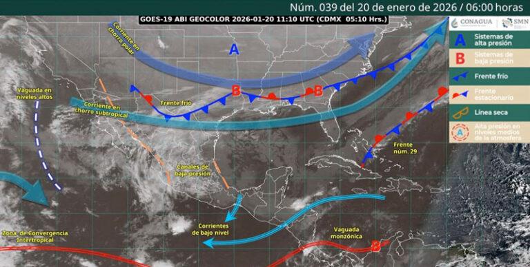 Se pronostica disminución de lluvias en Oaxaca, con ambiente frío al amanecer y la noche