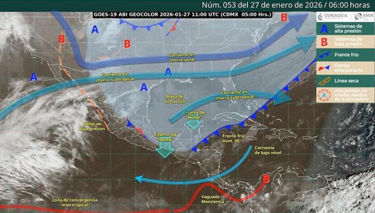 Persistirá inestabilidad atmosférica con lluvias en la mitad norte de Oaxaca