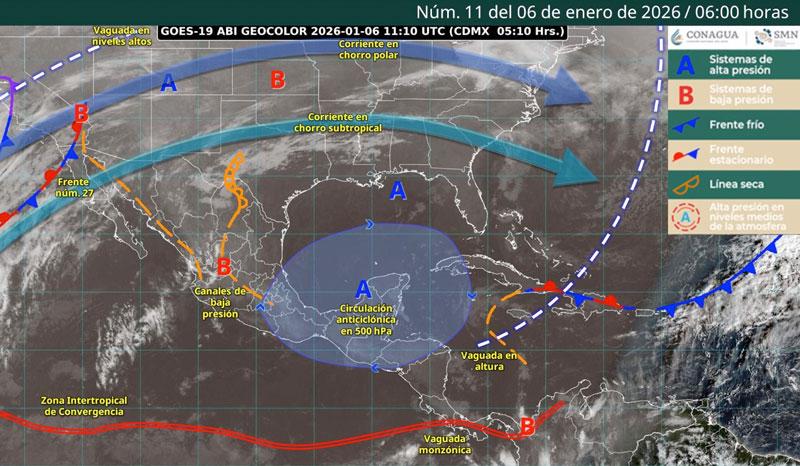 Persistirá tiempo estable y ambiente frío al amanecer en Oaxaca