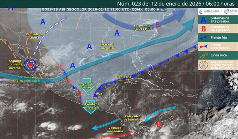 Persistirán lluvias fuertes, ambiente gélido y vientos intensos en Oaxaca por frente frío 27