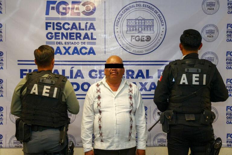 Fiscalía de Oaxaca detiene a presidente municipal del Constancia de Rosario, Oaxaca