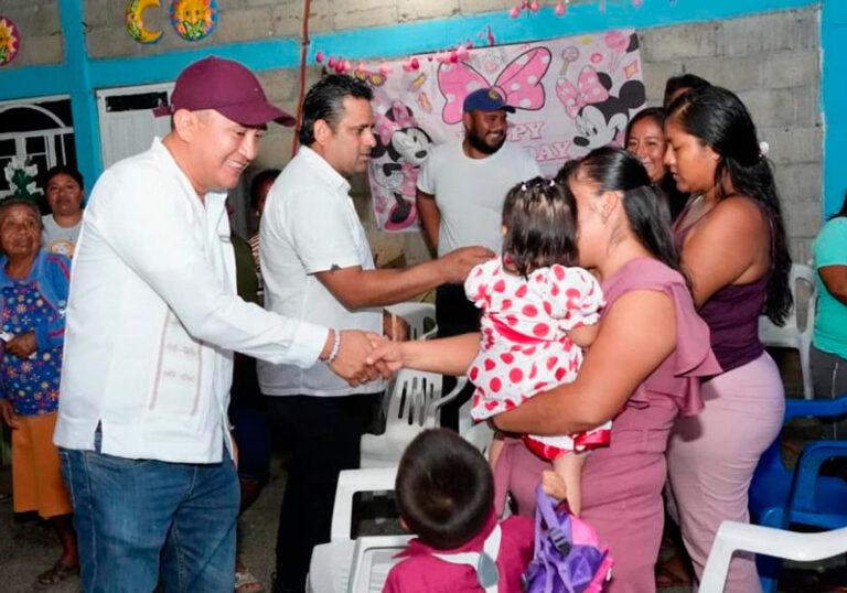 Trabajo de territorio de Nino Morales en Salina Cruz, fortaleció a la #PrimaveraOaxaqueña