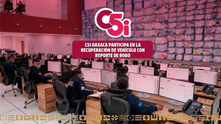 Colabora C5i en la recuperación de vehículo con reporte de robo
