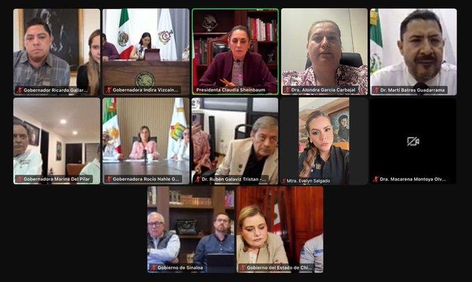 Sheinbaum se reúne con gobernadores para evaluar brote de sarampión