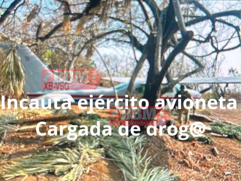 Aseguran avioneta con presunta carga de droga en la región