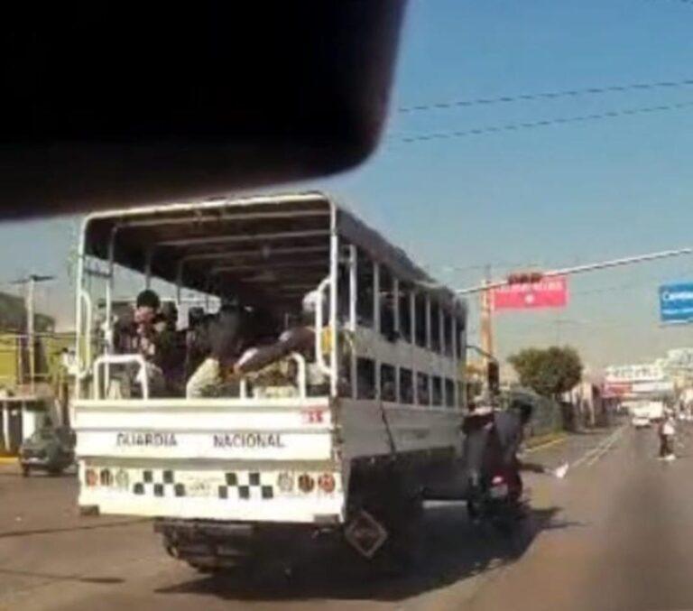 De Oaxaca, atropellado y muerto por un camión de la Guardia Nacional