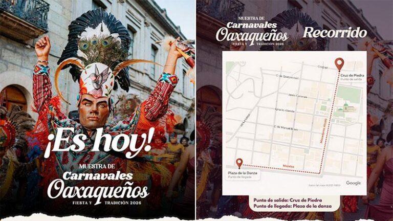 Oaxaca se llena de tradición, música y color con la Muestra de Carnavales Oaxaqueños