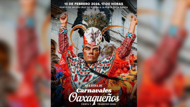 Todo listo para la Muestra de Carnavales Oaxaqueños 2026 en Oaxaca de Juárez