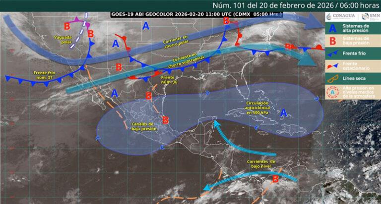Este viernes continuarán las condiciones de estabilidad en gran parte del territorio oaxaqueño
