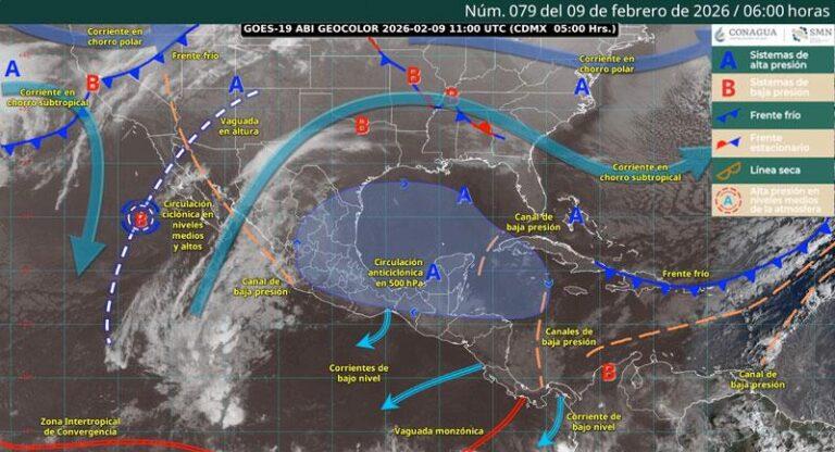 Este lunes se pronostica tiempo estable con cielo despejado, intensa radiación solar y baja probabilidad de lluvias en Oaxaca