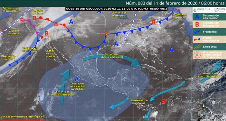 Se mantendrá tiempo estable con atmósfera seca, calima matutina y alta radiación solar en Oaxaca