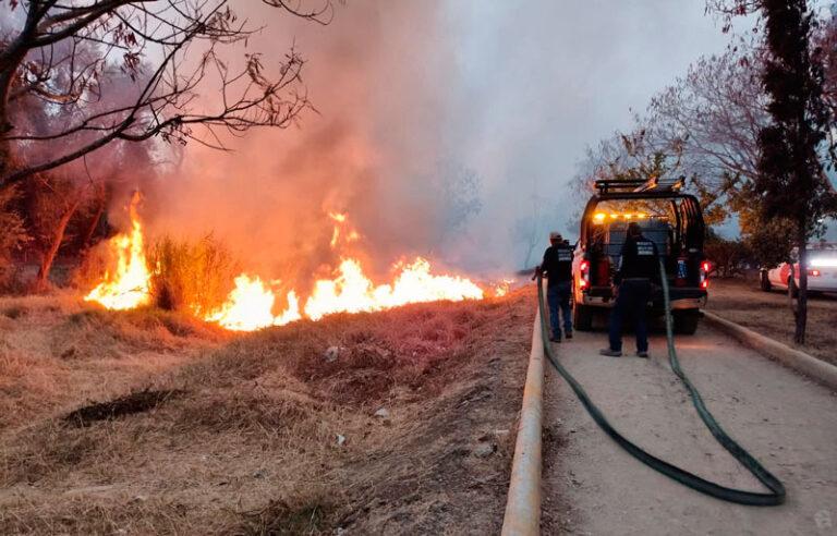 Atiende Municipio de Oaxaca incendio en riberas del Atoyac