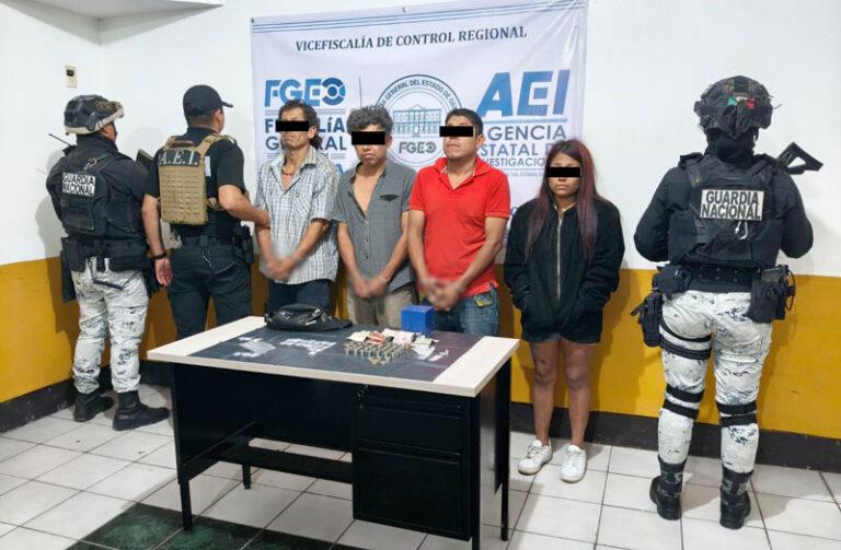 Desarticulan punto de venta de drogas durante cateo, aseguran “cristal” y motocicletas: Fiscalía de Oaxaca