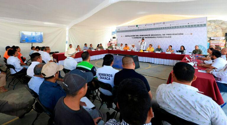 Prepara Salomón Jara con anticipación acciones para prevenir y combatir incendios forestales en la Costa