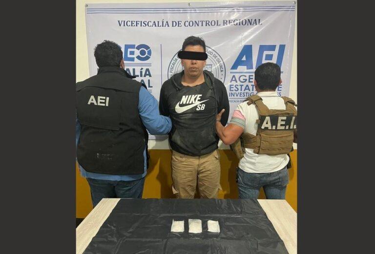 Detiene FGEO a S.M.S., alias “El Güero” con posesión de drogas en la región de la Sierra de Flores Magón