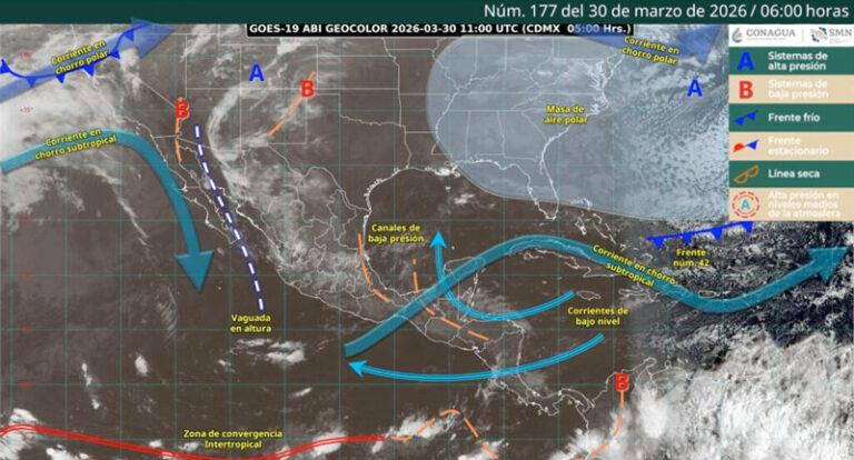 Ambiente fresco al amanecer y lluvias por vaguada en el estado de Oaxaca: Protección Civil