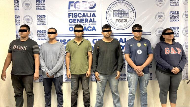 Fiscalía obtiene vinculación a proceso y prisión contra seis detenidos por realizar disparos cerca de una escuela en San Blas Atempa