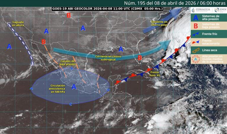 Inestabilidad atmosférica generará lluvias y tormentas