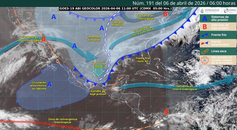 Se prevén tormentas, granizo y vientos intensos en diversas regiones de Oaxaca