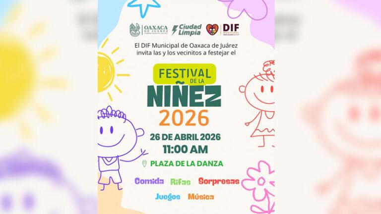 DIF Municipal invita al Festival de la Niñez 2026 en la Plaza de la Danza