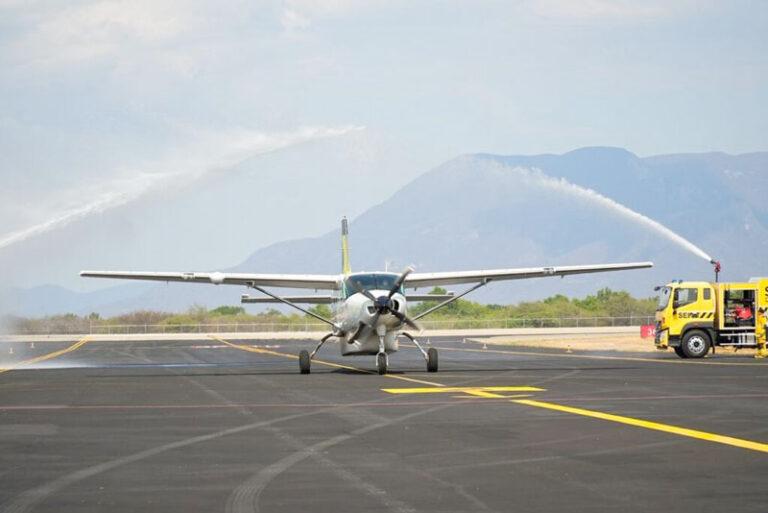 Recibe Istmo de Tehuantepec primer vuelo de la nueva ruta aérea que conecta a Ciudad Ixtepec con el AIFA