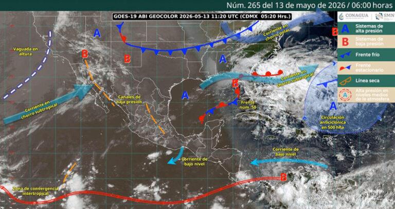 Continuarán lluvias aisladas y ambiente caluroso en regiones
