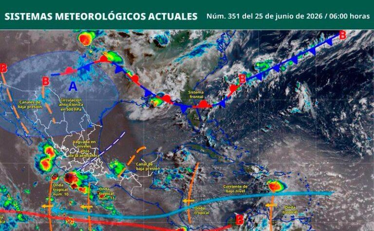 Onda tropical 11 provocará condiciones de tiempo inestable en Oaxaca