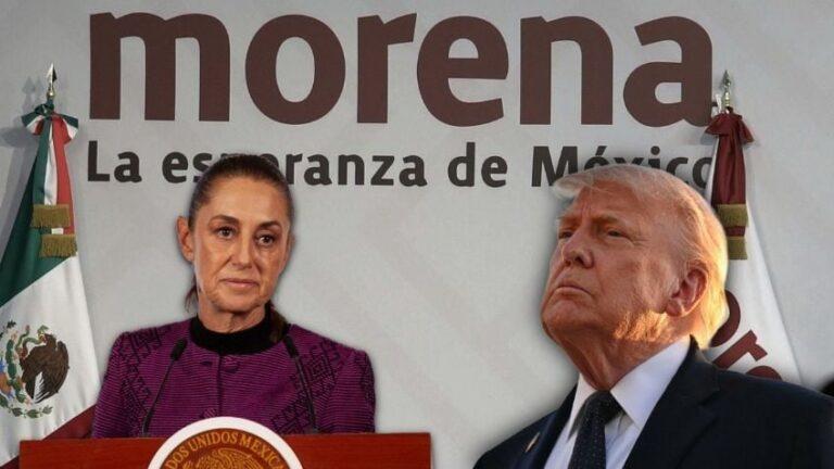 Morena llama a no caer en provocaciones de Donald Trump