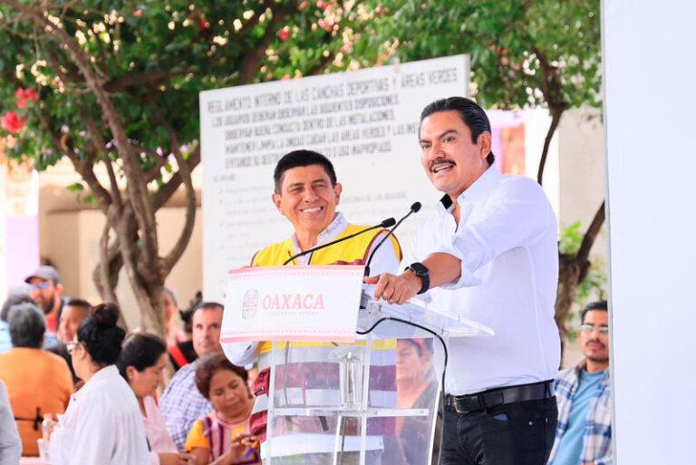 Avanza la transformación urbana en San Martín Mexicapam con rehabilitación de Avenida Monte Albán