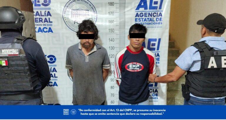 Operativo coordinado en Etla deja dos personas detenidas y aseguramiento de dosis de droga