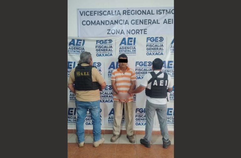 Fiscalía de Oaxaca ejecuta orden de aprehensión contra probable responsable de violación cometida en la región del Istmo