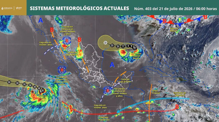 Pronostican aguaceros aislados y aumento de temperaturas en Oaxaca