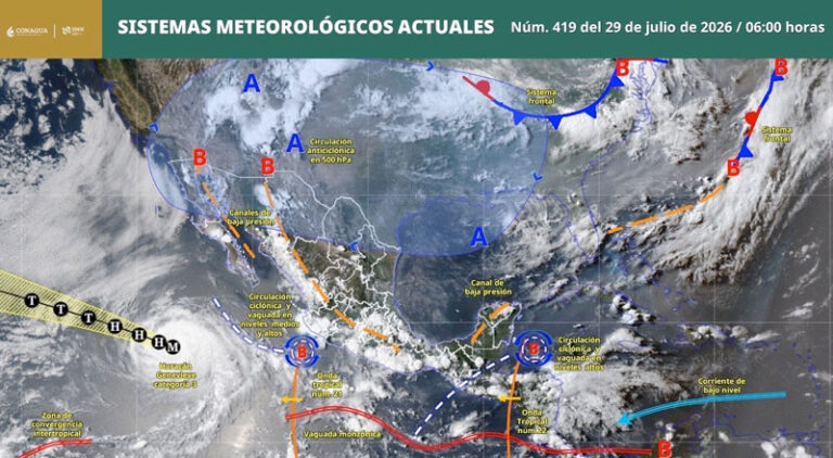 Continuarán las lluvias de intensidad variable en Oaxaca; prevén tormentas y temperaturas superiores a los 35 grados