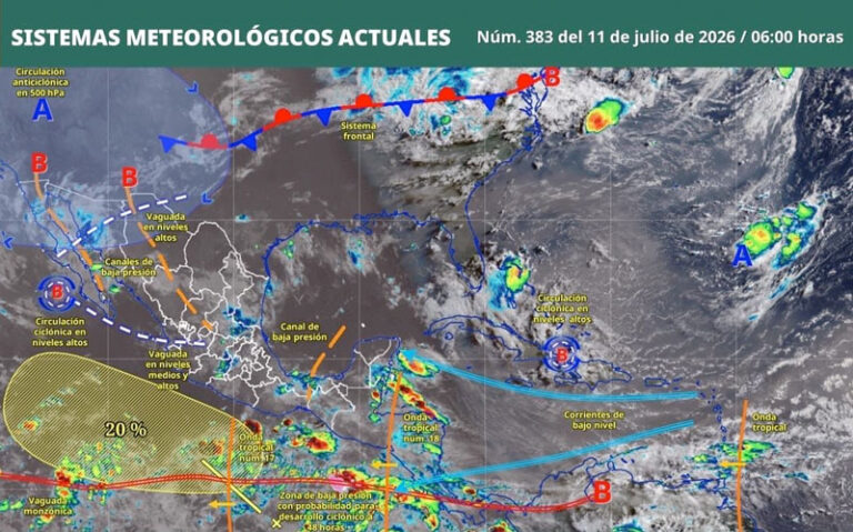 Persistirán lluvias, tormentas y oleaje elevado en gran parte de Oaxaca
