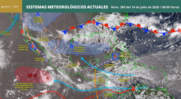 Lluvias y tormentas aisladas continuarán en diversas regiones de Oaxaca