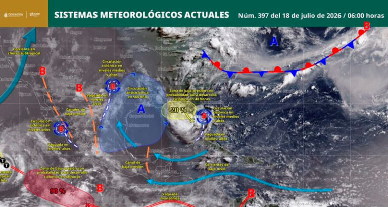 Continuarán lluvias de intensidad variable en territorio oaxaqueño